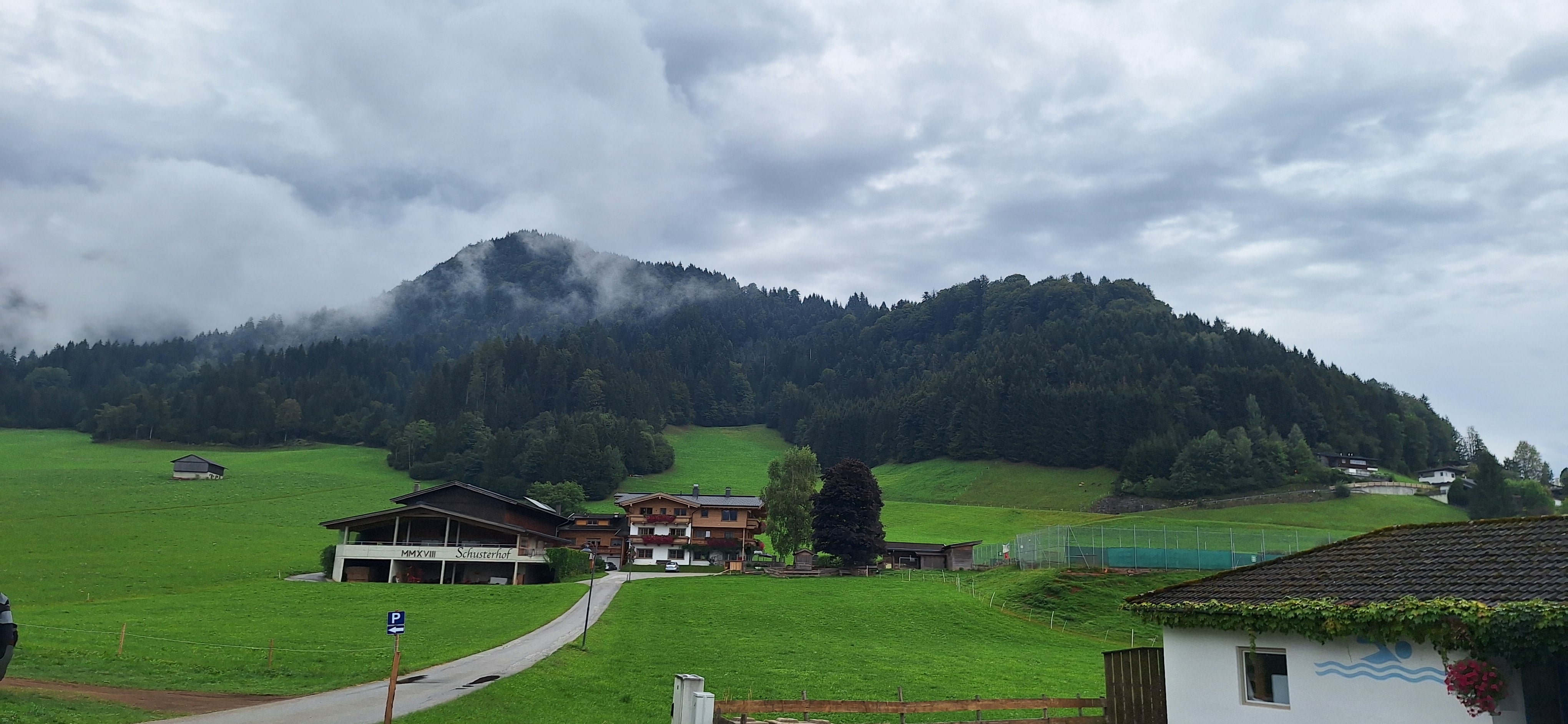 Udsigt ved hotel Edelweiss
